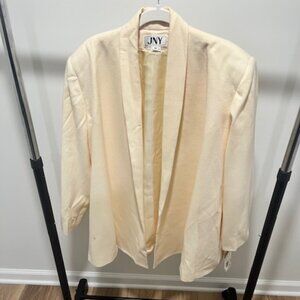 Elegant Cream Wool Blazer